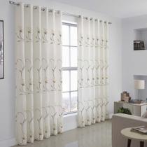 Cortina Sofia Varão Simples 3,00M X 2,60M Decoração Voil Bordada