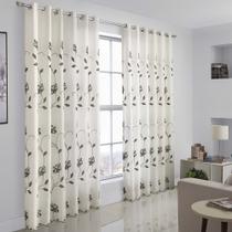 Cortina Sofia Varão Simples 3,00M X 2,60M Decoração Voil Bordada Cortina Sofia Varão Simples 3,00M X 2,60M Decoração Voil Bordada