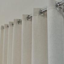 Cortina Sofisticada De Voal Gaze Linho Forro Microfibra 3,00x2,40