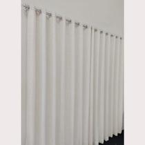 Cortina Sofisticada De Voil Linho Com Forro Microfibra 6,00x2,80
