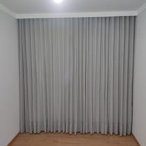 Cortina Sofisticada Linho Forro Blackout 80% P/ Trilho Suiço 4,00x2,60