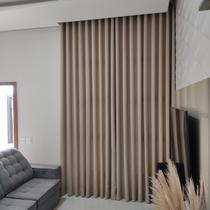 Cortina Sofisticada Sobre Medida Wave Deslizante Pé Direito Alto Luxo 6,00x3,50
