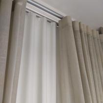 Cortina Sofisticada Trilho Suíço Duplo Linho + blackout 100% Alto Padrão 10,00x2,90 Cortina Sofisticada Trilho Suíço Duplo Linho + blackout 100% Alto Padrão 10,00x2,90