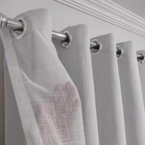 Cortina Sofisticada Voil Linho Com Forro Blackout 100% Luxo 4,00x2,60