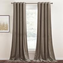 Cortina StangH Taupe Velvet 244cm Super Soft 2 painéis 52x244cm