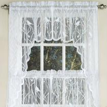 Cortina Sweet Home Collection Songbird Branca - Pacote com 24 Unidades