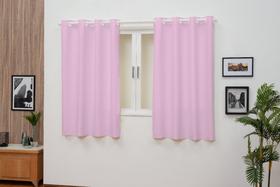 Cortina Tecido 3,00 x 2,00 Oxford Semi Black Out para Varão Quarto Janela Sala