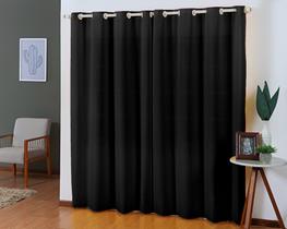 Cortina Tecido 3,00 x 2,20 Oxford Semi Black Out Sala para Varão Quarto Janela