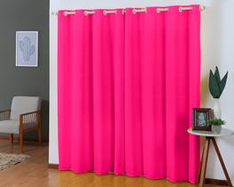 Cortina Tecido 3,00 x 2,80 Oxford Semi Black Out Sala para Varão Quarto Janela