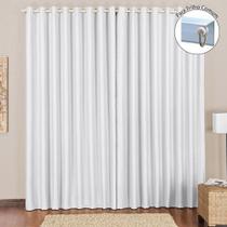 Cortina Tecido Blackout 4,00M X 2,80M Gelo Para Trilho Comum Sala Quarto Blecaute Corta Luz Cortina Tecido Blackout 4,00M X 2,80M Gelo Para Trilho Comum Sala Quarto Blecaute Corta Luz