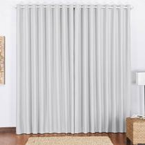 Cortina Tecido Blackout Branco Off 5,00x2,70 Porta Balcão