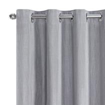 Cortina Tecido Blecaute com Voil Gaze de Linho 5,60 m x 2,70 m Cinza Cortina Tecido Blecaute com Voil Gaze de Linho 5,60 m x 2,70 m Cinza