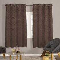 Cortina Tecido Jacquard Janela Pequena Sala/quarto 2,00x1,30