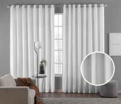 Cortina Tecido Linho 2,00M De Largura X 2,30M De Altura Branco Para Sala Ou Quarto Cortina Tecido Linho 2,00M De Largura X 2,30M De Altura Branco Para Sala Ou Quarto