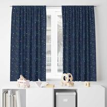 Cortina Tecido Oxford Decorativa Planetas - 120x70cm