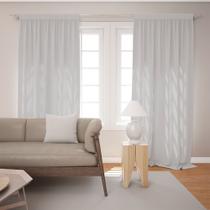 Cortina Tecido Oxford Lisa Branco - 280x220cm