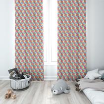 Cortina Tecido Oxford Quarto Infantil Cubos 3D Coloridos - 140x220cm Cortina Tecido Oxford Quarto Infantil Cubos 3D Coloridos - 140x220cm