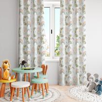 Cortina Tecido Oxford Quarto Infantil Lua e Arco Iris CI06 - 280x220cm Cortina Tecido Oxford Quarto Infantil Lua e Arco Iris CI06 - 280x220cm