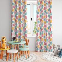 Cortina Tecido Oxford Quarto Infantil Peixinhos Coloridos - 280x220cm Cortina Tecido Oxford Quarto Infantil Peixinhos Coloridos - 280x220cm