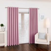 Cortina Tecido Oxford Rosa-bebê 300x230 Sala/quarto Fabritex Enxovais