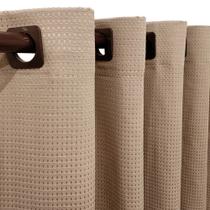 Cortina Tecido Piquet Bege 2,00x1,20 Sala Quarto Cozinha