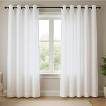 Cortina Tecido Rústico 2,00m Largura x 1,80m altura Decoração Janela Sala Quarto Cortina Tecido Rústico 2,00m Largura x 1,80m altura Decoração Janela Sala Quarto
