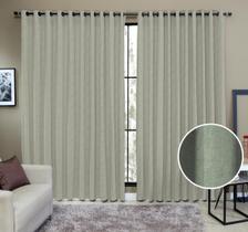 Cortina Tecido Rustico 3,00M x 2,50M Semi Blackout Verde Oliva