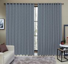 Cortina Tecido Rustico 4,00M x 2,30M Semi Blackout - Ibitinga Decora