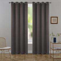 Cortina Tecido Semi Blackout Linen Taupe 2,60X1,70M Pemogo