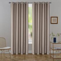 Cortina Tecido Semi Blackout Orion Taupe 2,60X1,70M Pemogo