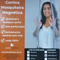 Cortina Tela Mosquiteira Magnética 110 X 230 Block Insetos - LK