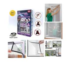 Cortina Tela Mosquiteiro Magnética de Janela Anti Mosquito Inseto Moscas