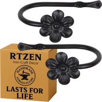 Cortina Tiebacks RTZEN, metal decorativo, ferro forjado, 2 peças Cortina Tiebacks RTZEN, metal decorativo, ferro forjado, 2 peças