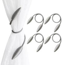 Cortina Tiebacks Valea Home Twist Silver Grey 4 peças