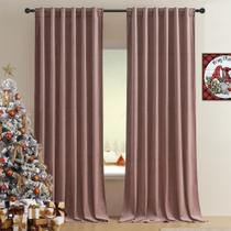 Cortina Timeper Velvet Wild Rose 300x305cm - Conjunto com 2 Painéis