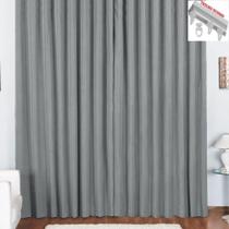 Cortina Tóquio Para Trilho Suisso Max Oxford 3Mx2,80M Cinza Cortina Tóquio Para Trilho Suisso Max Oxford 3Mx2,80M Cinza