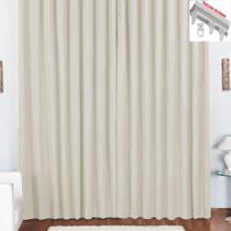 Cortina Tóquio Para Trilho Suisso Max Oxford 4Mx2,80M Palha