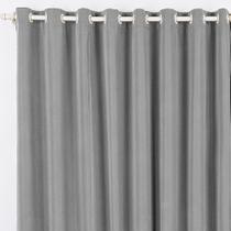 Cortina Tóquio Varão Simples Tecido Oxford 4,00m x 2,80m Janela Quarto Sala - Cinza Cortina Tóquio Varão Simples Tecido Oxford 4,00m x 2,80m Janela Quarto Sala - Cinza