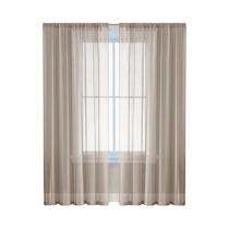 Cortina Translúcida De Estilo Moderno, Cor Sólida, Com Bolso Para Varão, Para Sala De Estar, Quarto,
