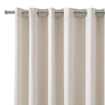 Cortina Translúcida Döhler Tais Floral Cinza 300x250cm