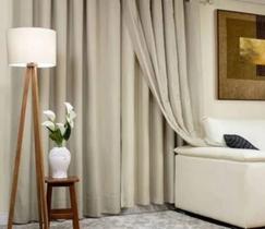 Cortina Trilho Suiço Blackout com linho 6.00 x 2.70 Altura