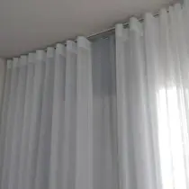 Cortina Trilho Suíço Duplo Linho+blackout 6,00x2,70 Luxo Cortina Trilho Suíço Duplo Linho+blackout 6,00x2,70 Luxo