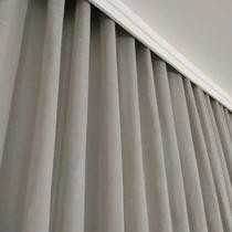 Cortina Trilho Suíço Duplo Linho+blackout 6,00x2,70 Luxo Cortina Trilho Suíço Duplo Linho+blackout 6,00x2,70 Luxo