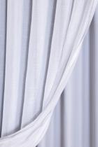 Cortina Trilho Suíço Simples Voil Linho C/ Forro Microfibra 3 x 2,50