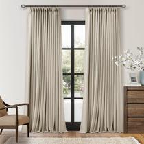 Cortina TWODRAPES de Linho com Pregas Pinch 2 Painéis 102x229 cm Cortina TWODRAPES de Linho com Pregas Pinch 2 Painéis 102x229 cm