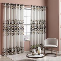 Cortina Única Amã 24 Ilhoses 300x240cm Casa D'oro - Sultan