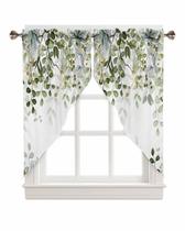 Cortina Valance AYTTBIS Sage Green Eucalyptus para Windows 71x91cm
