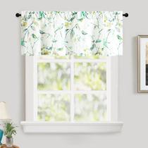 Cortina Valance Leeva Farmhouse Elegant 60x45cm em linho texturizado