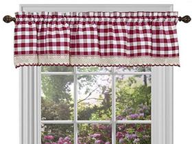 Cortina Valance para Cozinha Sweet Home Collection - 14x58cm