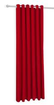 Cortina Vermelho Oxford De Sala/Quarto 150X180